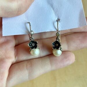 Pandora Dangling Freshwater Pearl Earrings